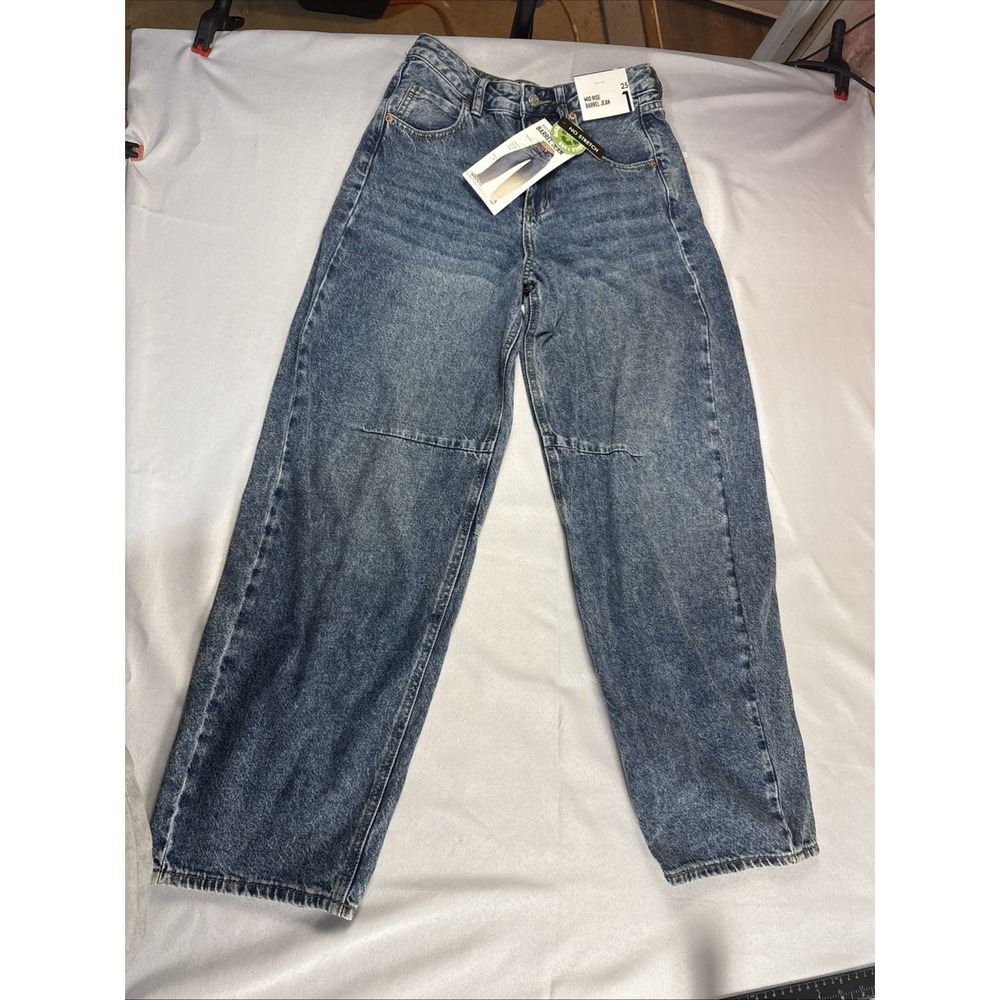 SONG Mid Rise Barrel Women's Jeans Size 25